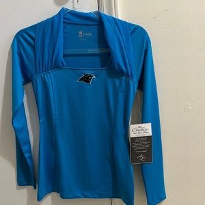 NFL all sports Carolina Panthers womens couture XS top NWT